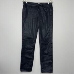 CACHÉ Vintage Black Skinny Jeans Size 6 Sparkle Shimmer Punk Rock NYE Spacecore